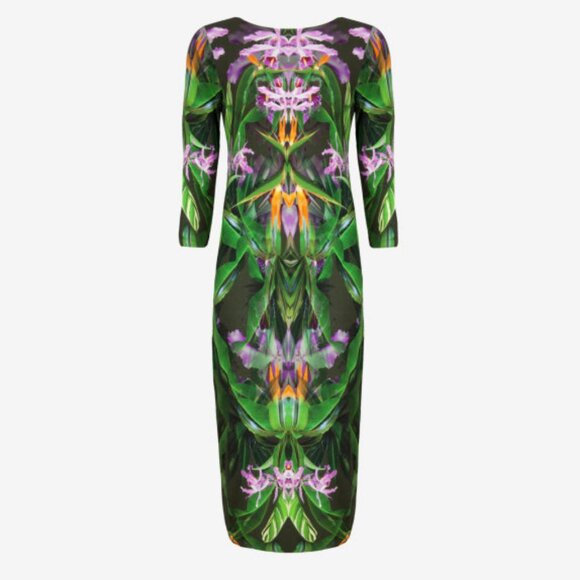 Ted Baker Amberry Paradise Print Midi Dress Size 1 (US 4) - Picture 2 of 10